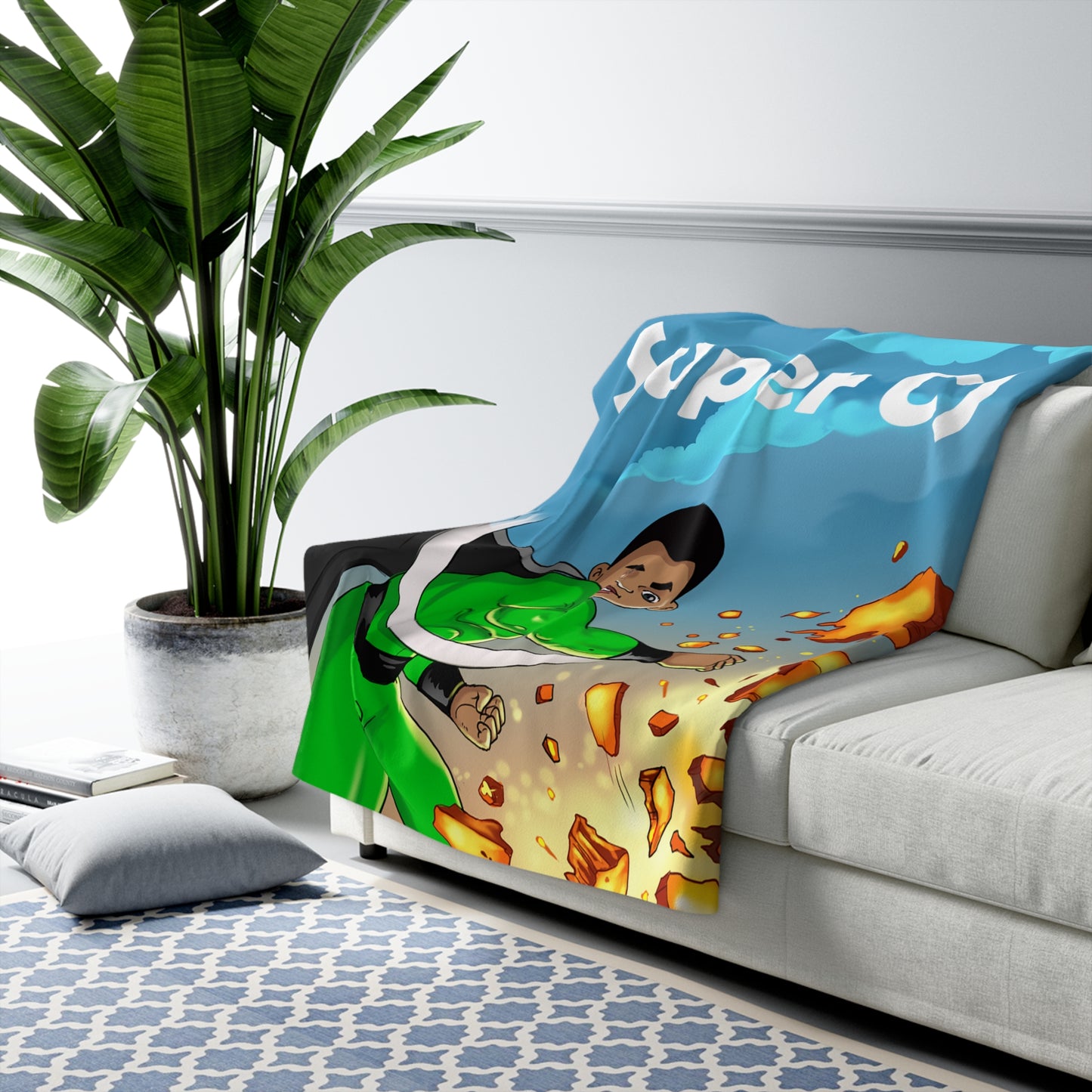 Super CJ Sherpa Fleece Blanket